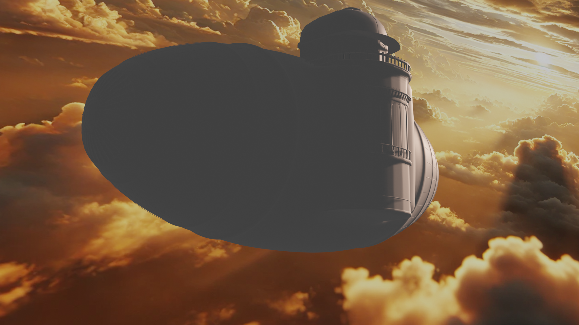 Airship environment render